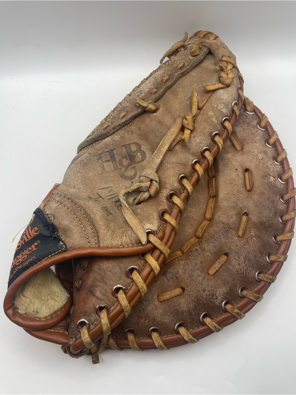 Vintage Louisville Slugger FP Big Dipper P7948 Baseball Mitt Brown Leather